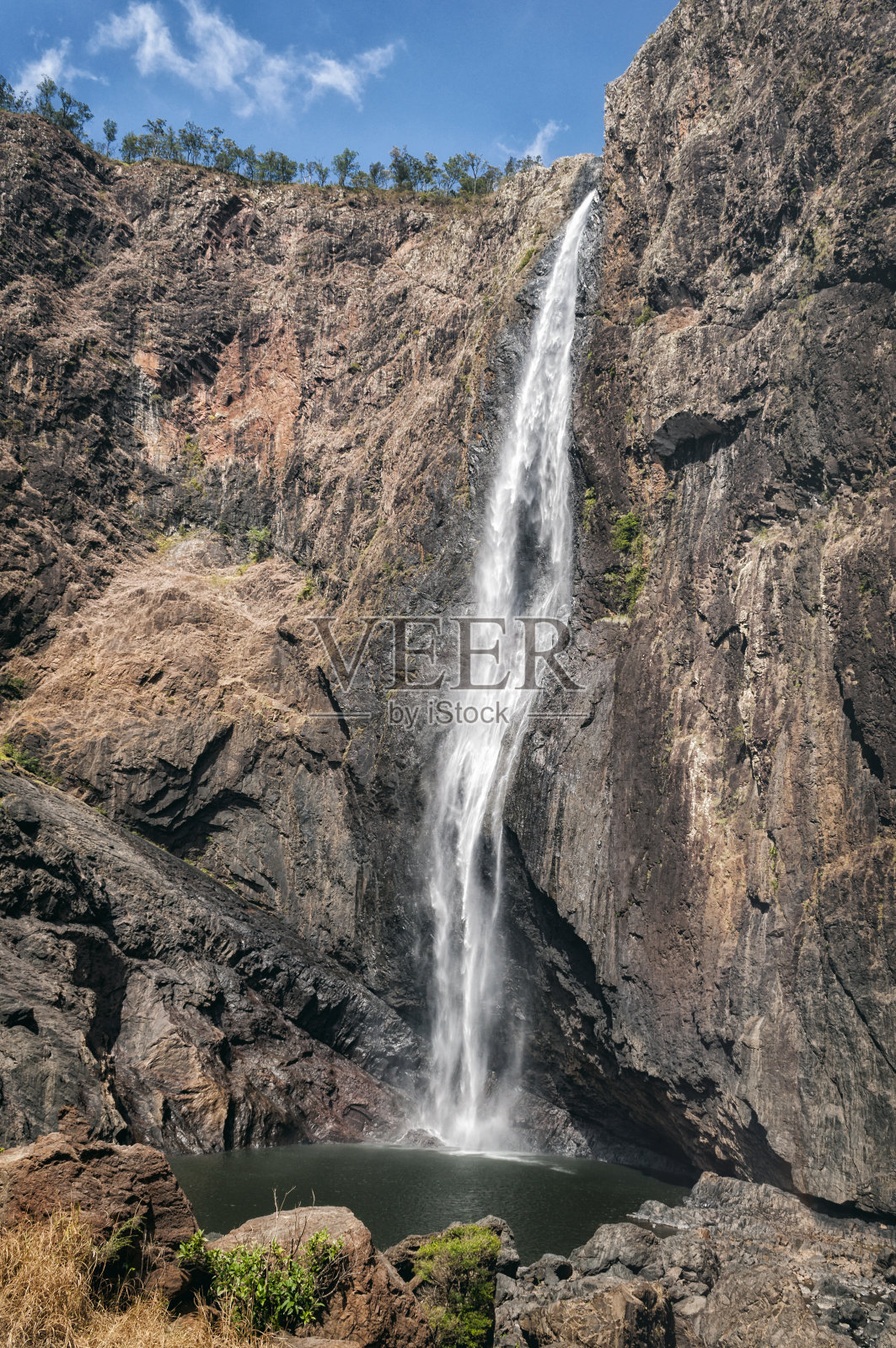 瀑布在澳大利亚照片摄影图片