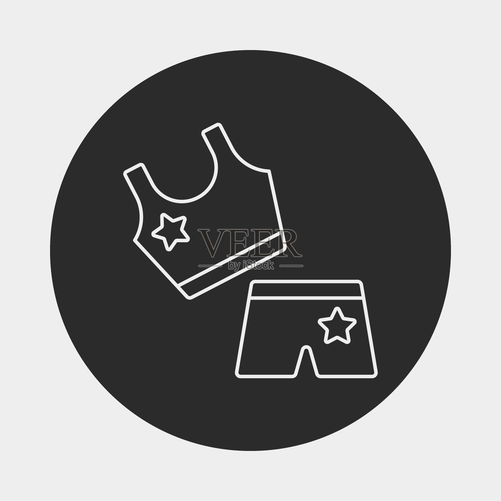 运动服装行图标插画图片素材