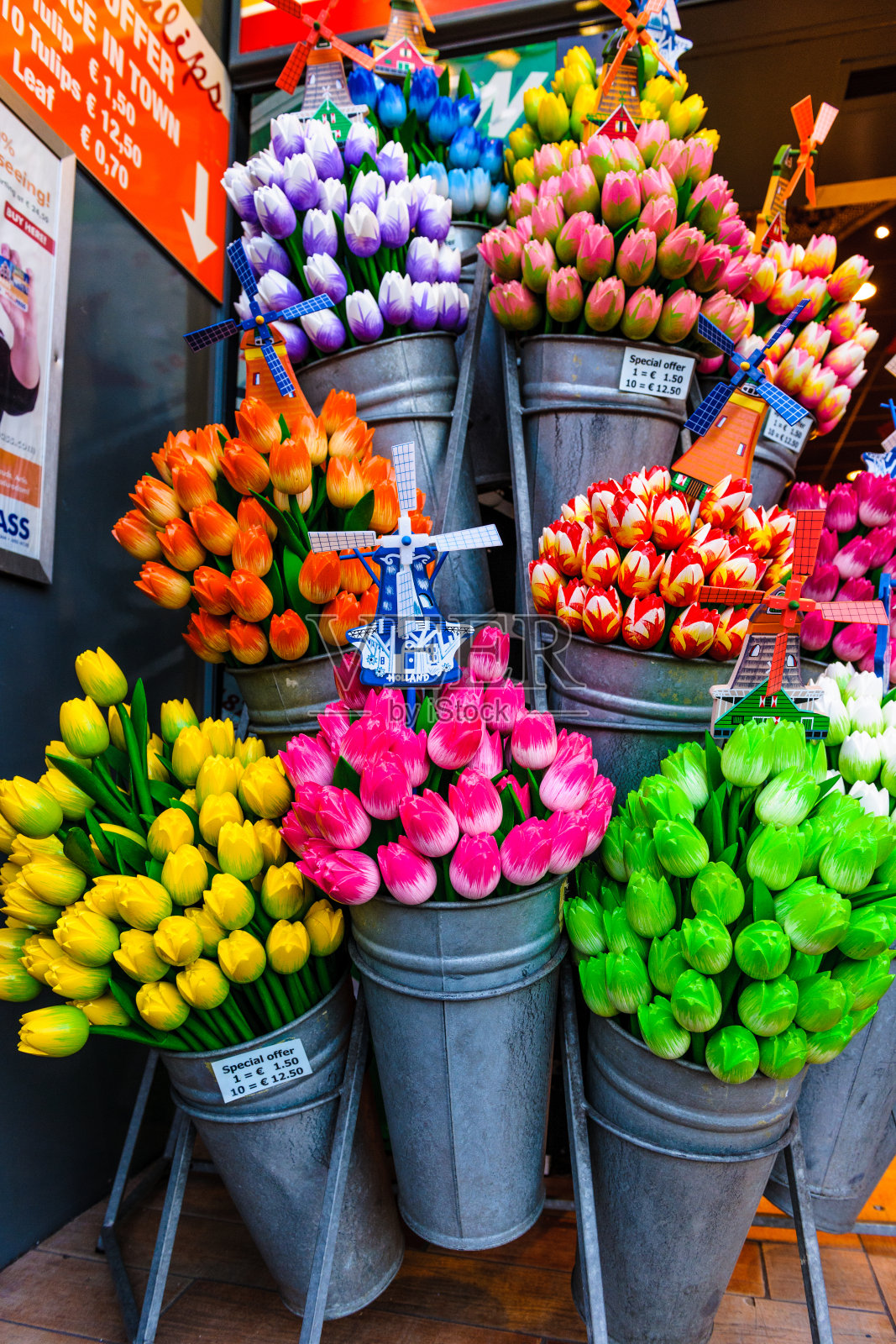 阿姆斯特丹的美丽木花照片摄影图片