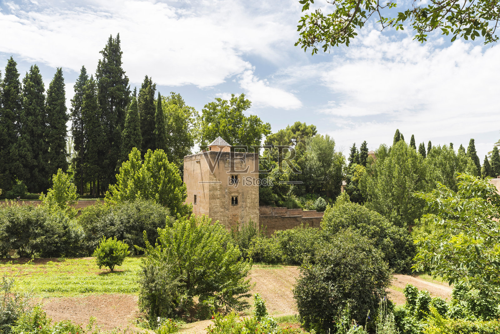 西班牙格拉纳达的阿尔罕布拉宫照片摄影图片