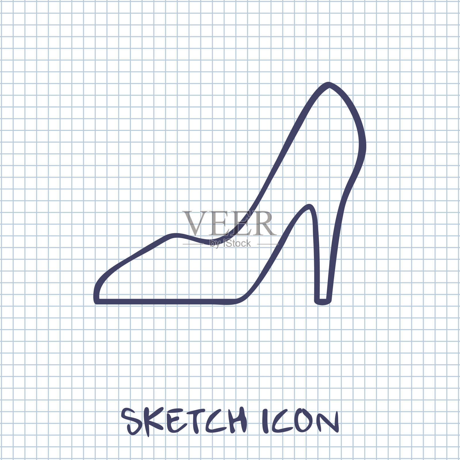 女人鞋图标设计元素图片