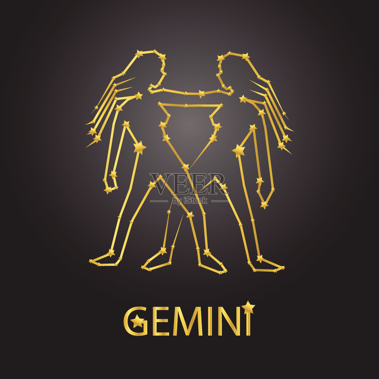 双子星座插画图片素材