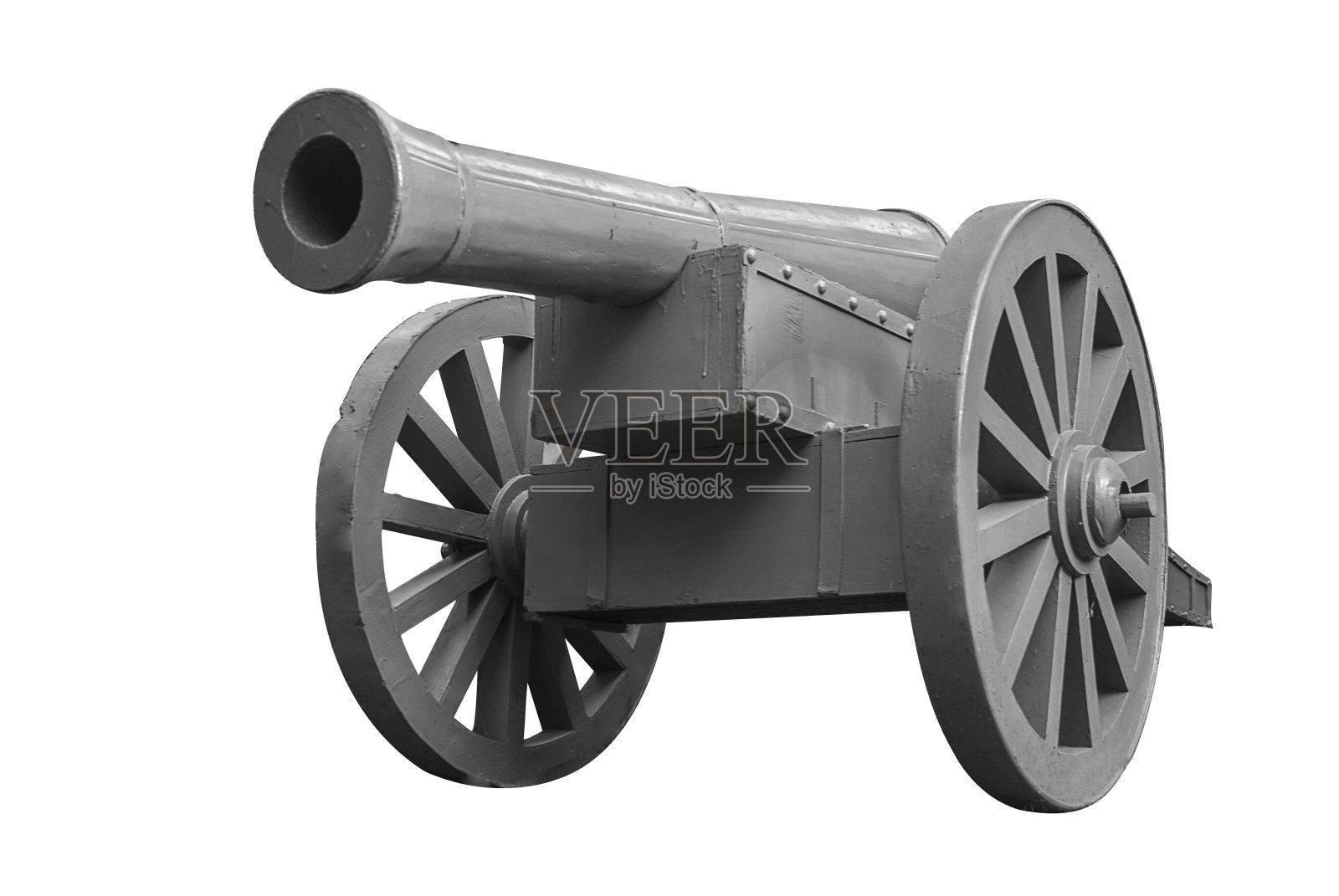灰色的旧大炮模型照片摄影图片