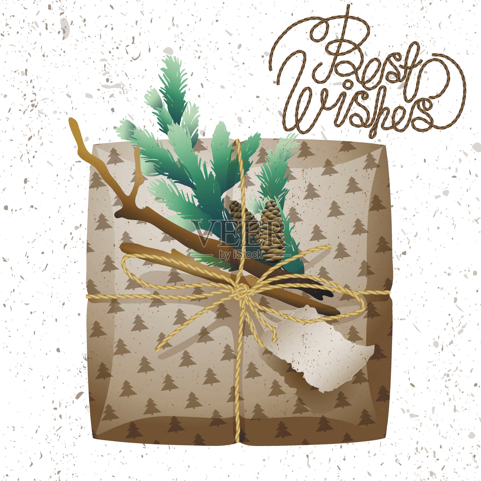 圣诞礼品套装收藏插画图片素材