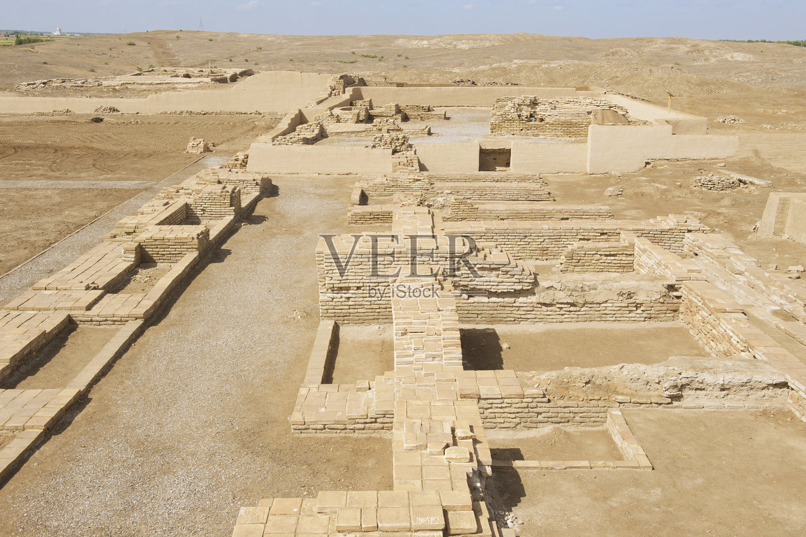 奥特拉尔遗址(奥特拉尔或法拉布)，哈萨克斯坦。照片摄影图片