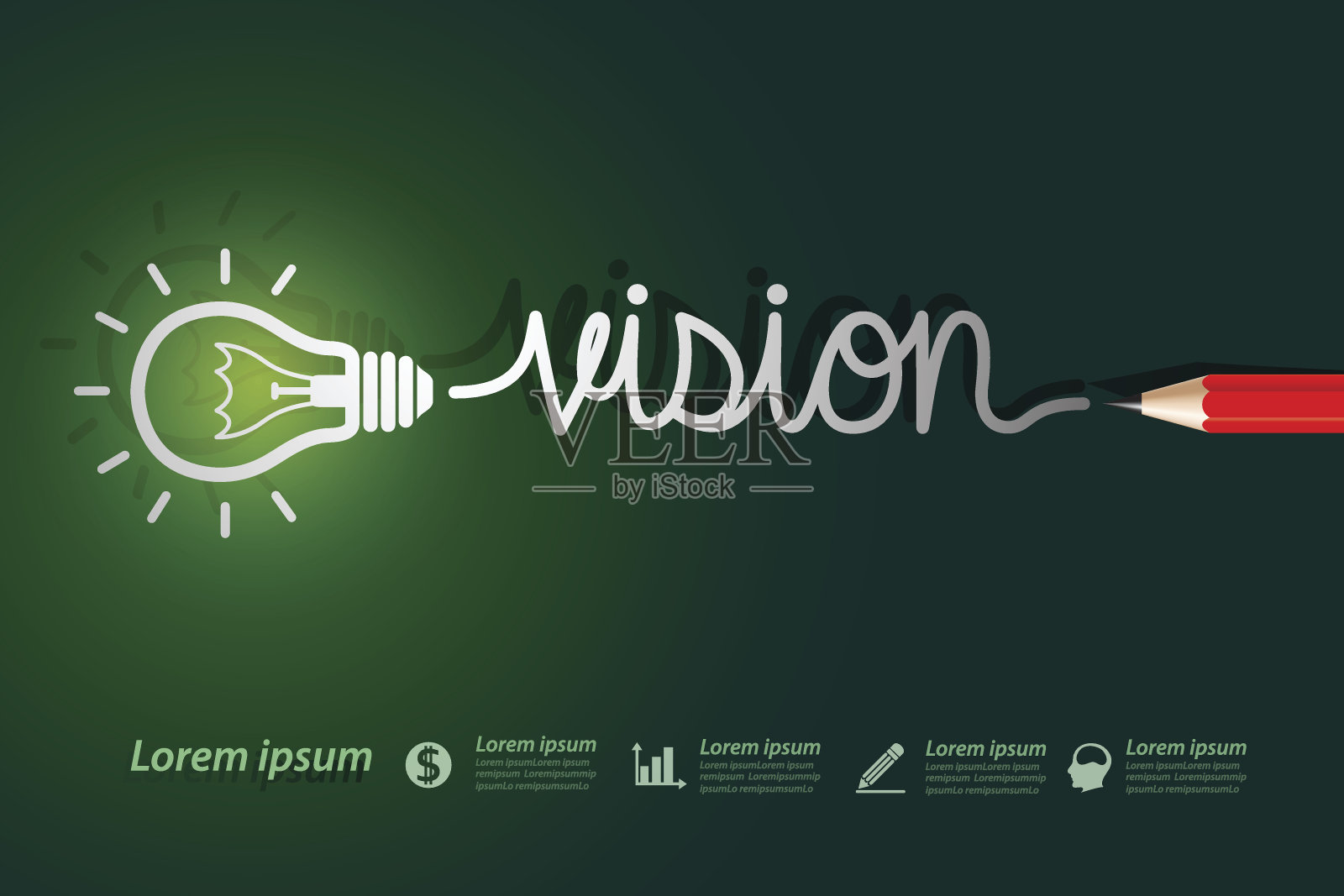 愿景插画图片素材