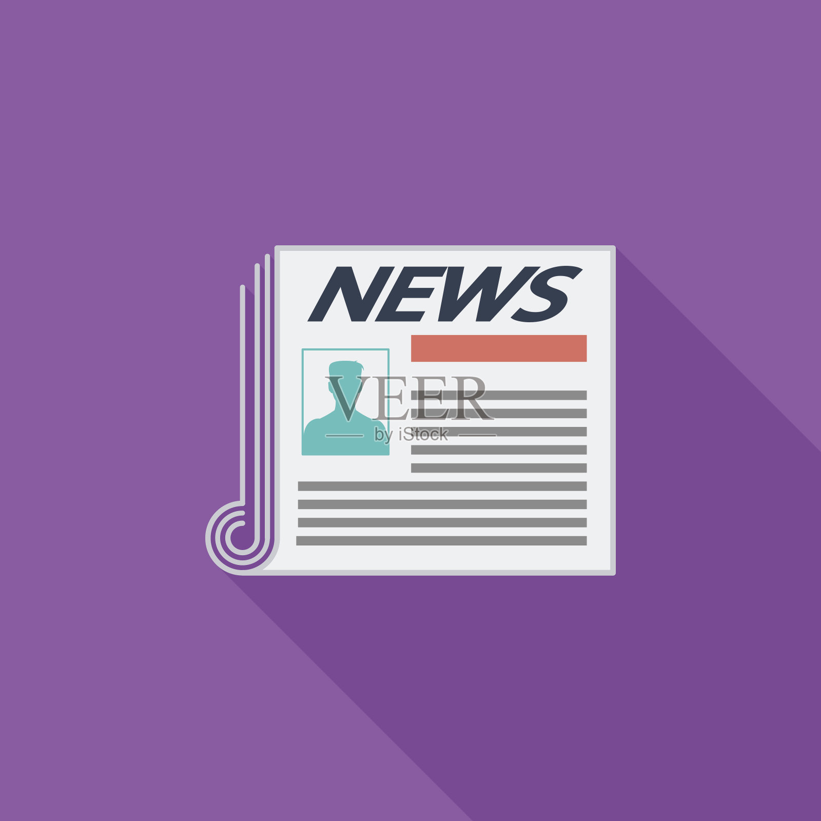 报纸的图标插画图片素材