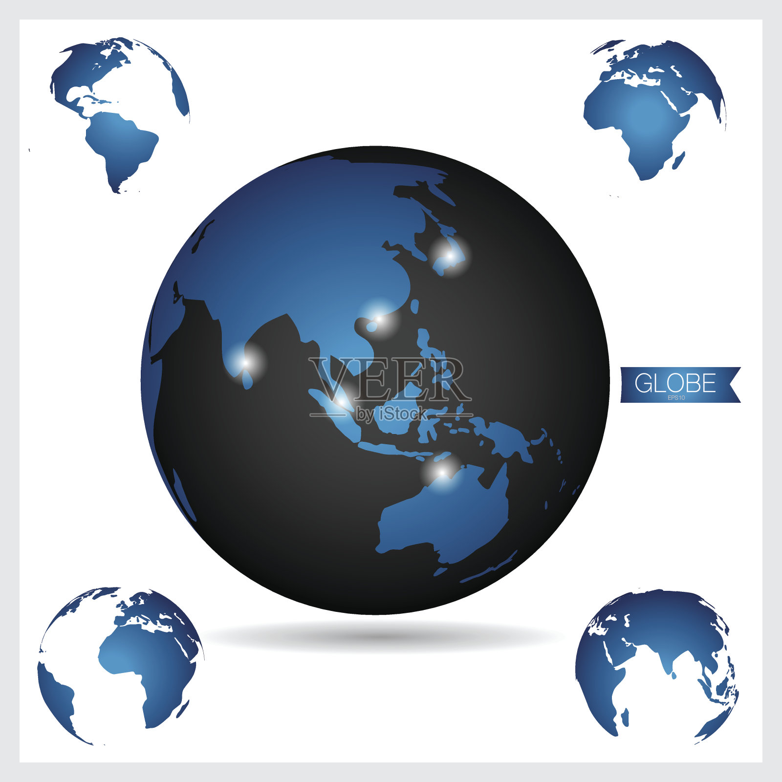 世界各地插画图片素材