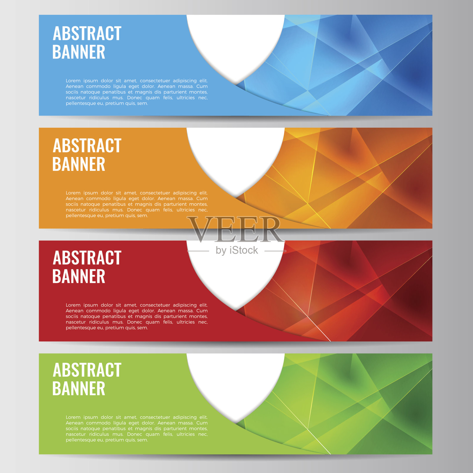 摘要矢量横幅业务背景设计模板素材