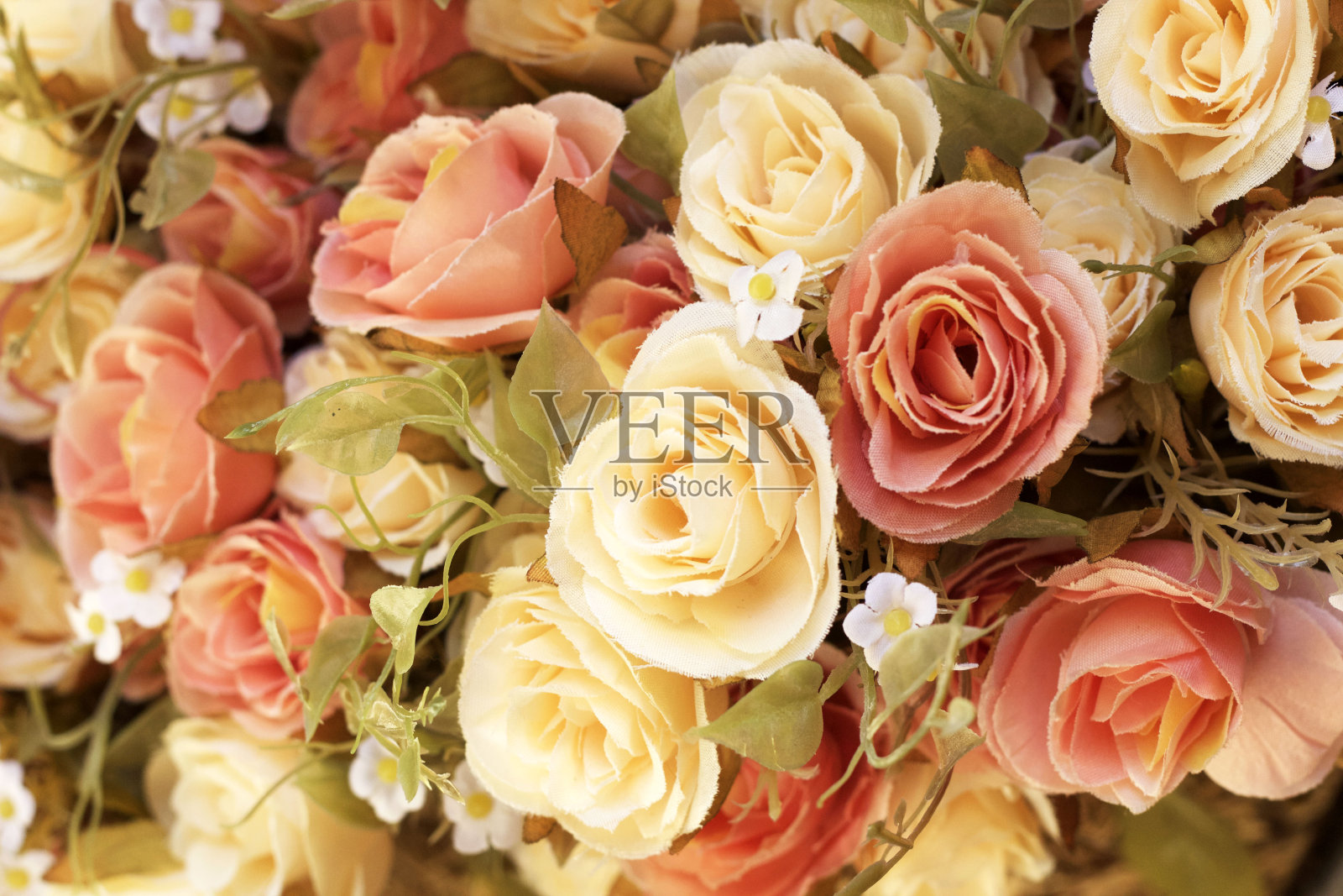 美丽的玫瑰人造花照片摄影图片