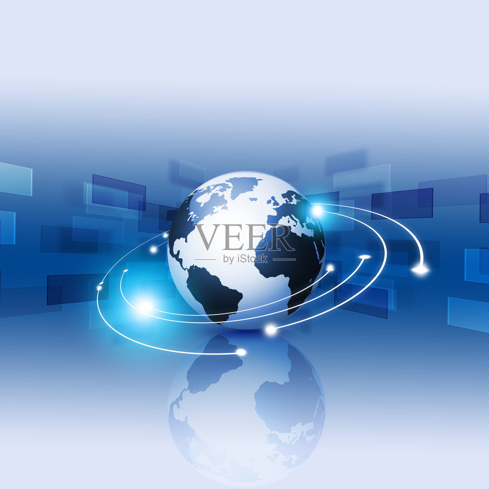 数字网络技术插画图片素材