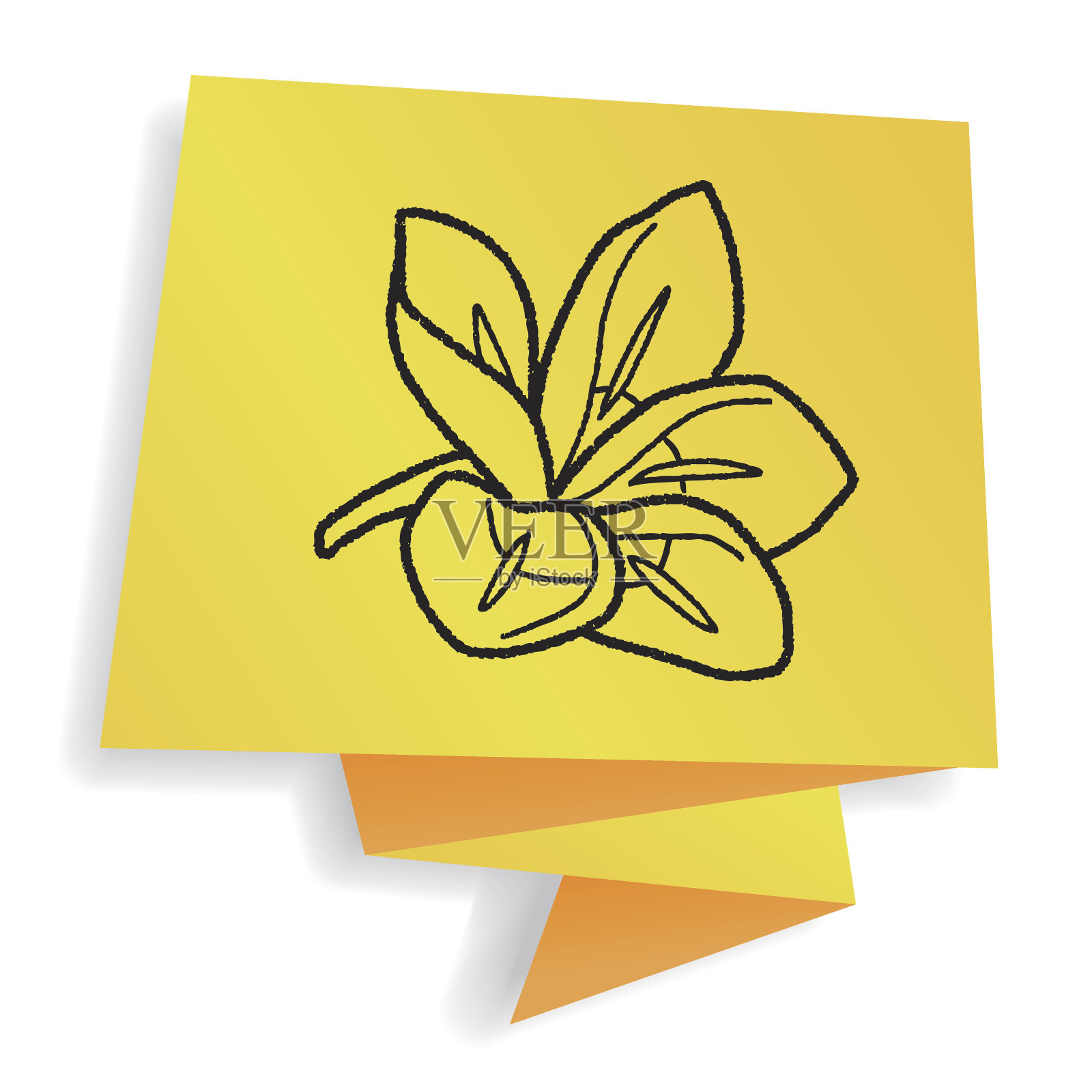 花涂鸦插画图片素材