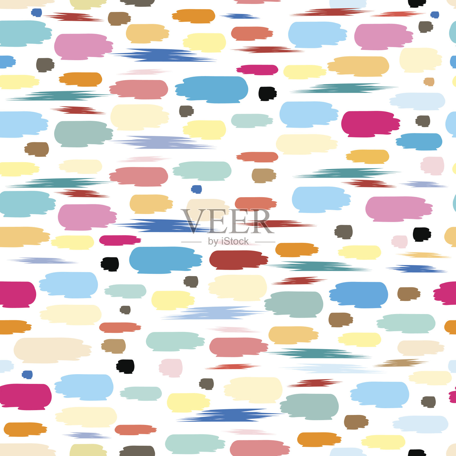 抽象花卉图案插画图片素材