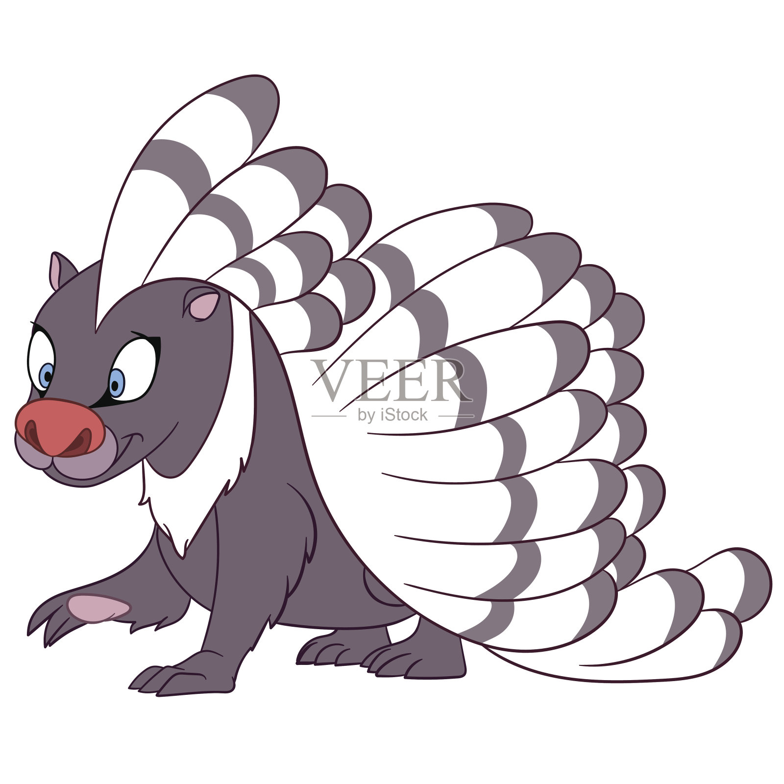 微笑的豪猪设计元素图片