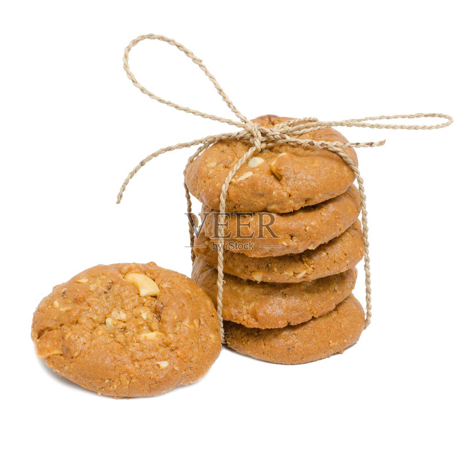 Cookies孤立在白色背景上照片摄影图片
