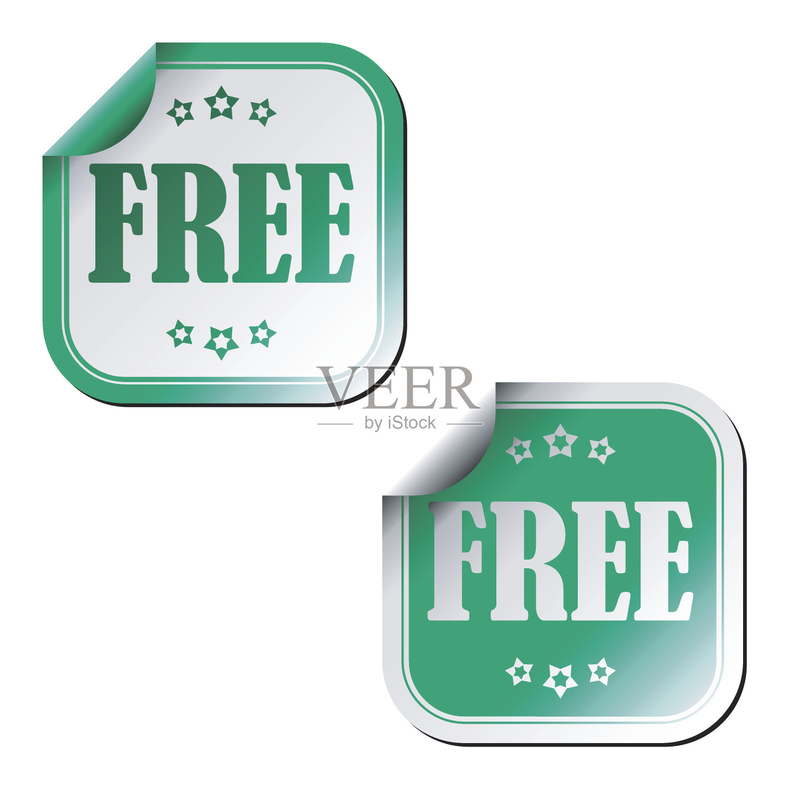 自由标签向量插画图片素材