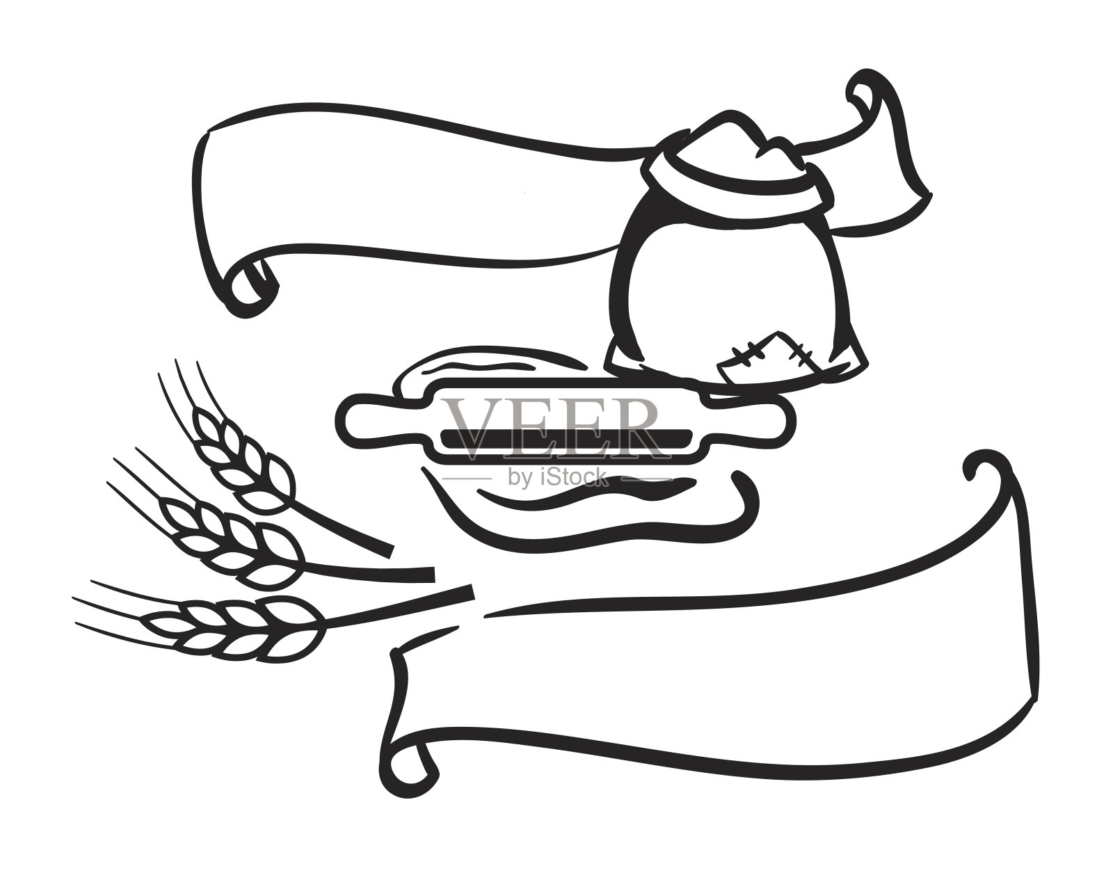 面包店插画图片素材