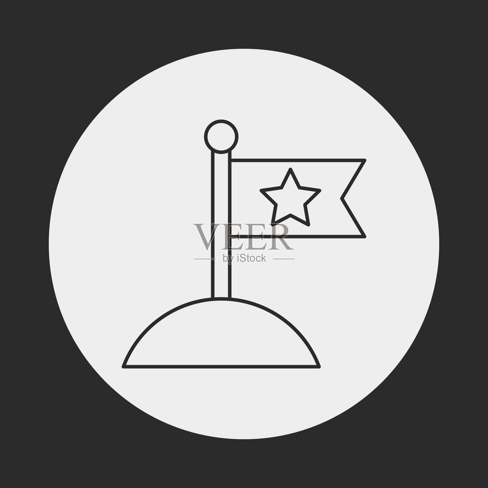 太空行星线图标图标素材