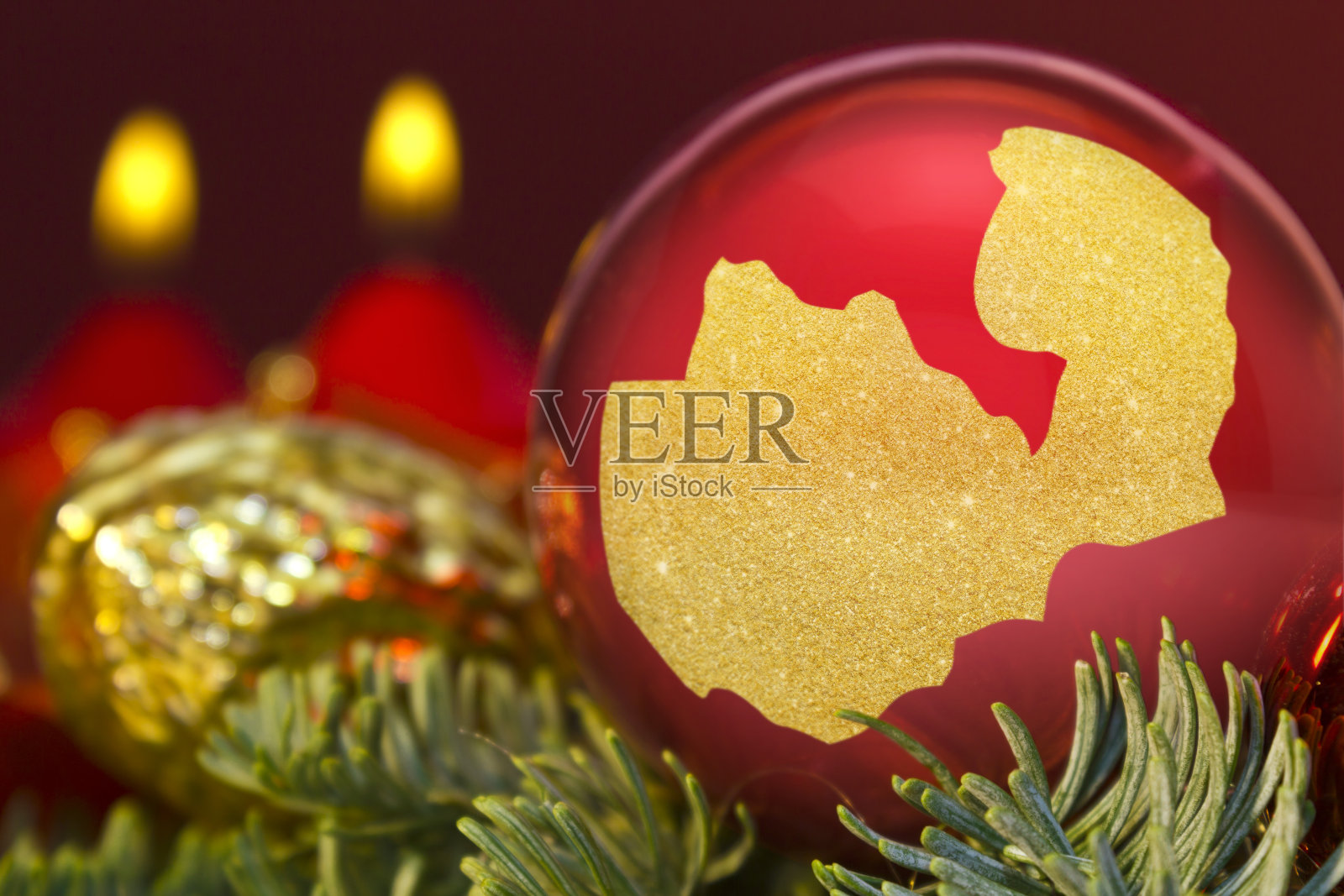 赞比亚金色造型的红色小玩意(系列)照片摄影图片