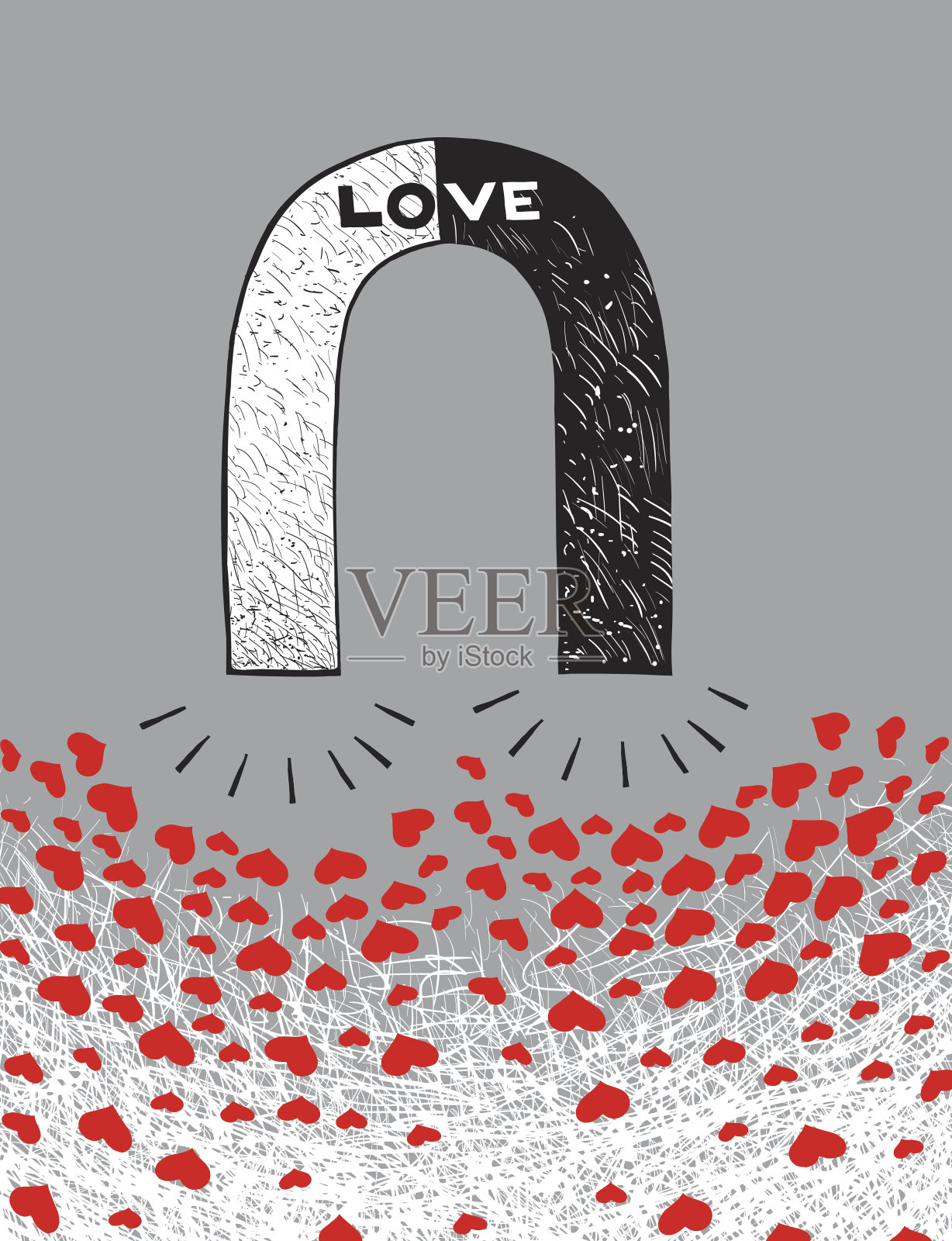 爱的能量插画图片素材