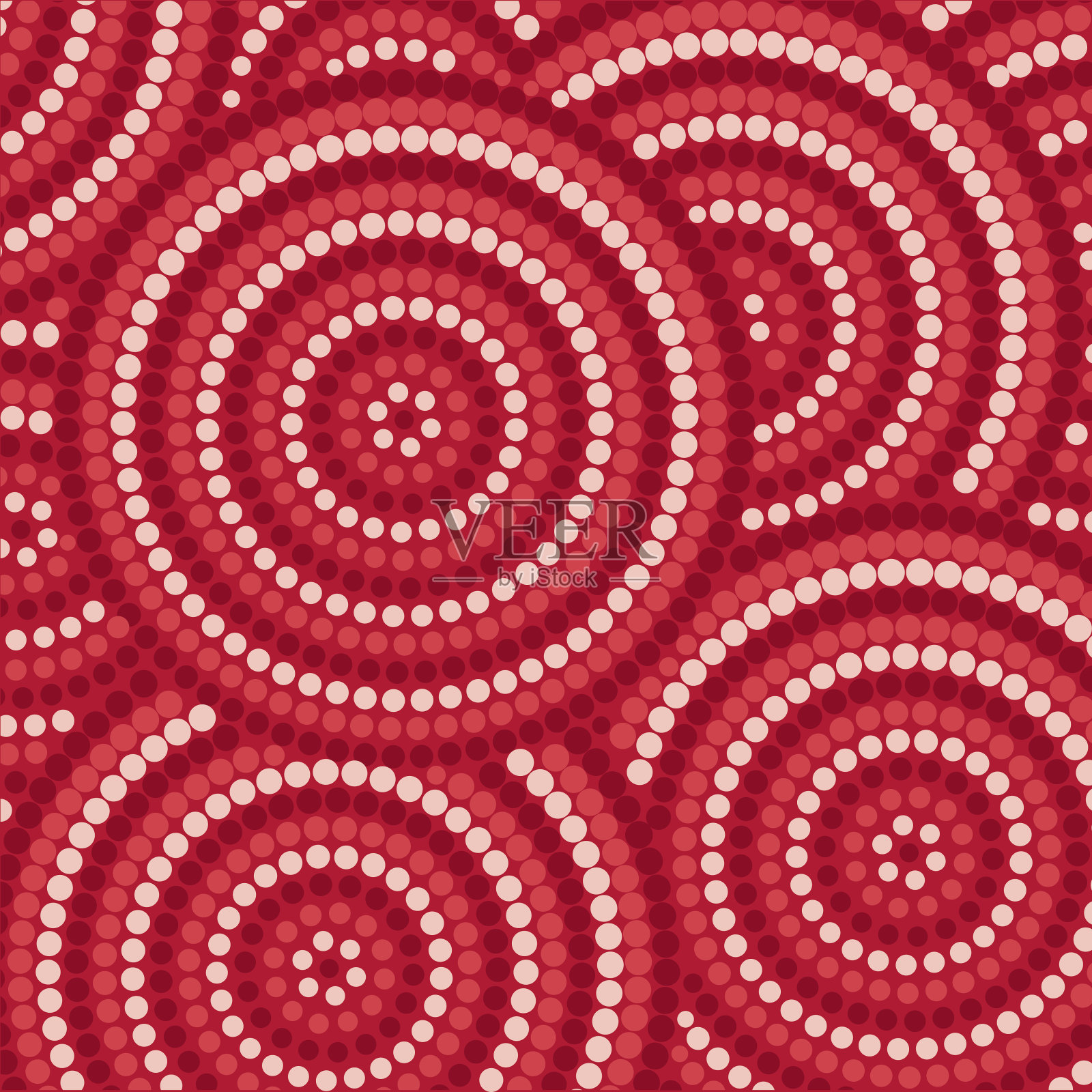 抽象的传统点画矢量格式。插画图片素材