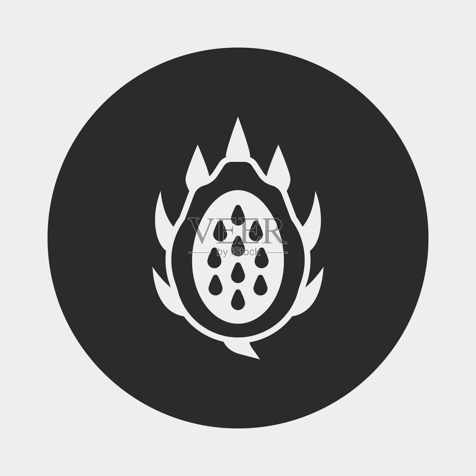 龙水果图标插画图片素材