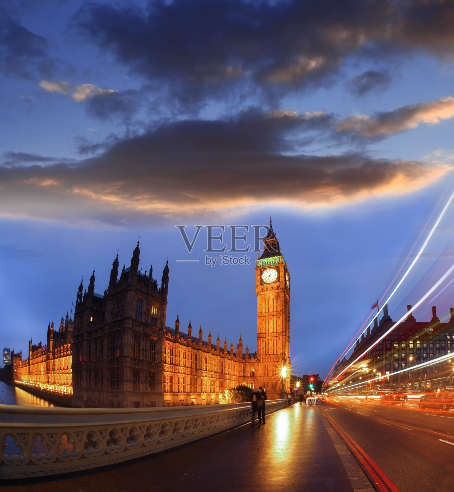 英国伦敦著名的大本钟照片摄影图片