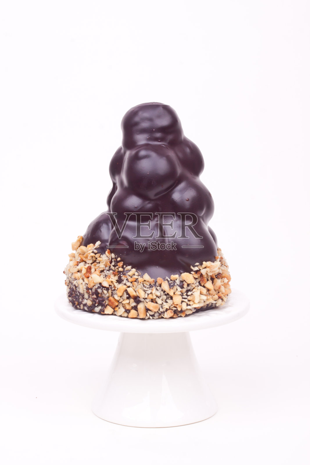 巧克力泡芙蛋糕照片摄影图片