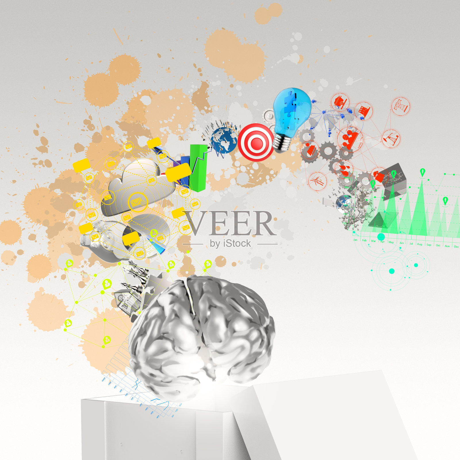 以概念的形式跳出固有的思维模式照片摄影图片