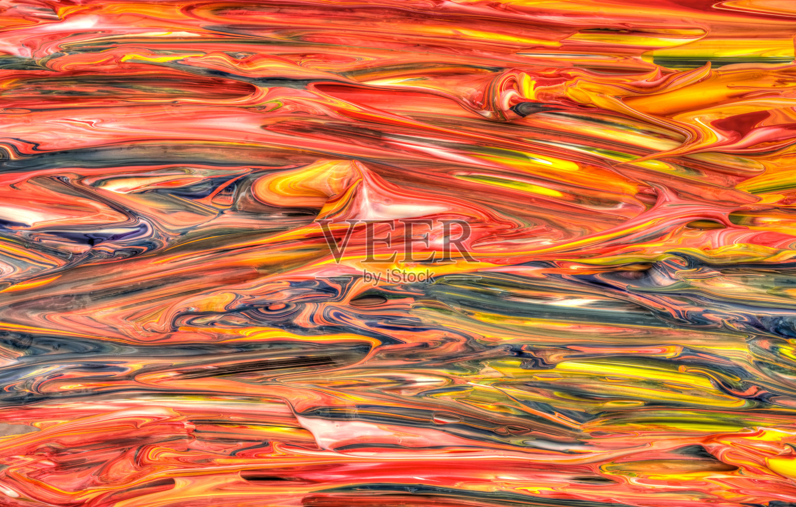 混合涂颜色插画图片素材