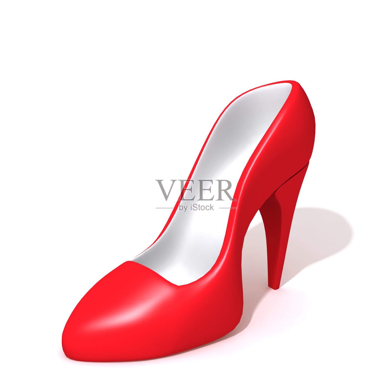 红色高跟鞋照片摄影图片
