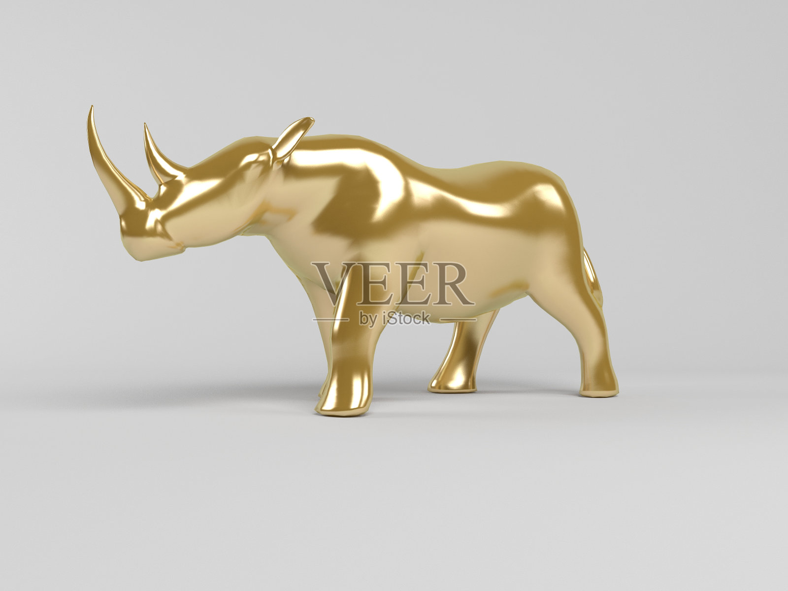 3 d金色的动物照片摄影图片