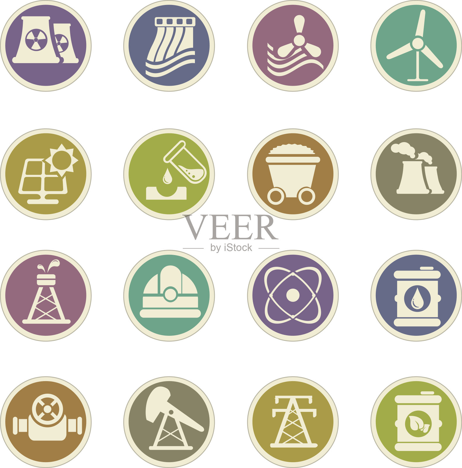 燃料和发电图标图标素材