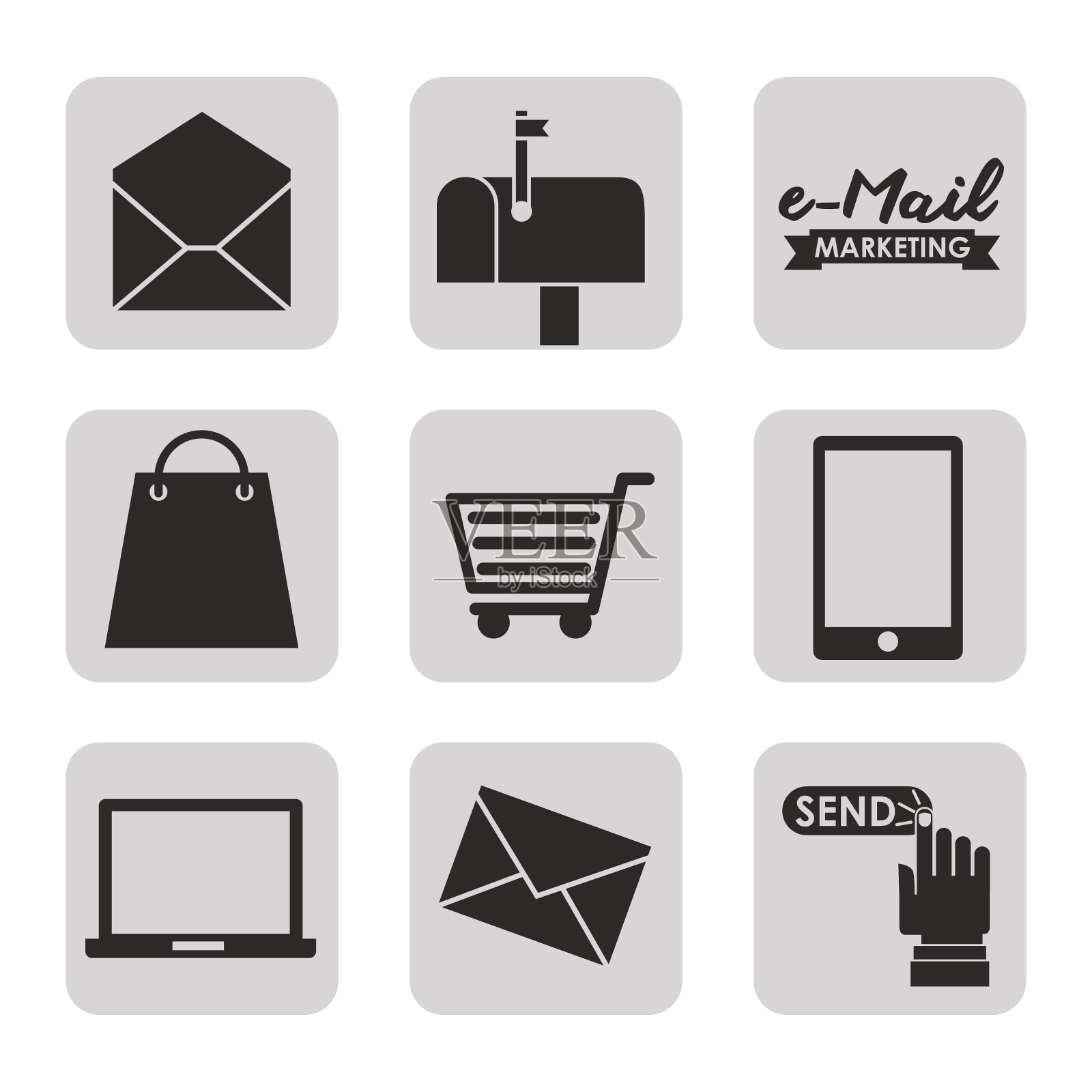 电子邮件的概念插画图片素材