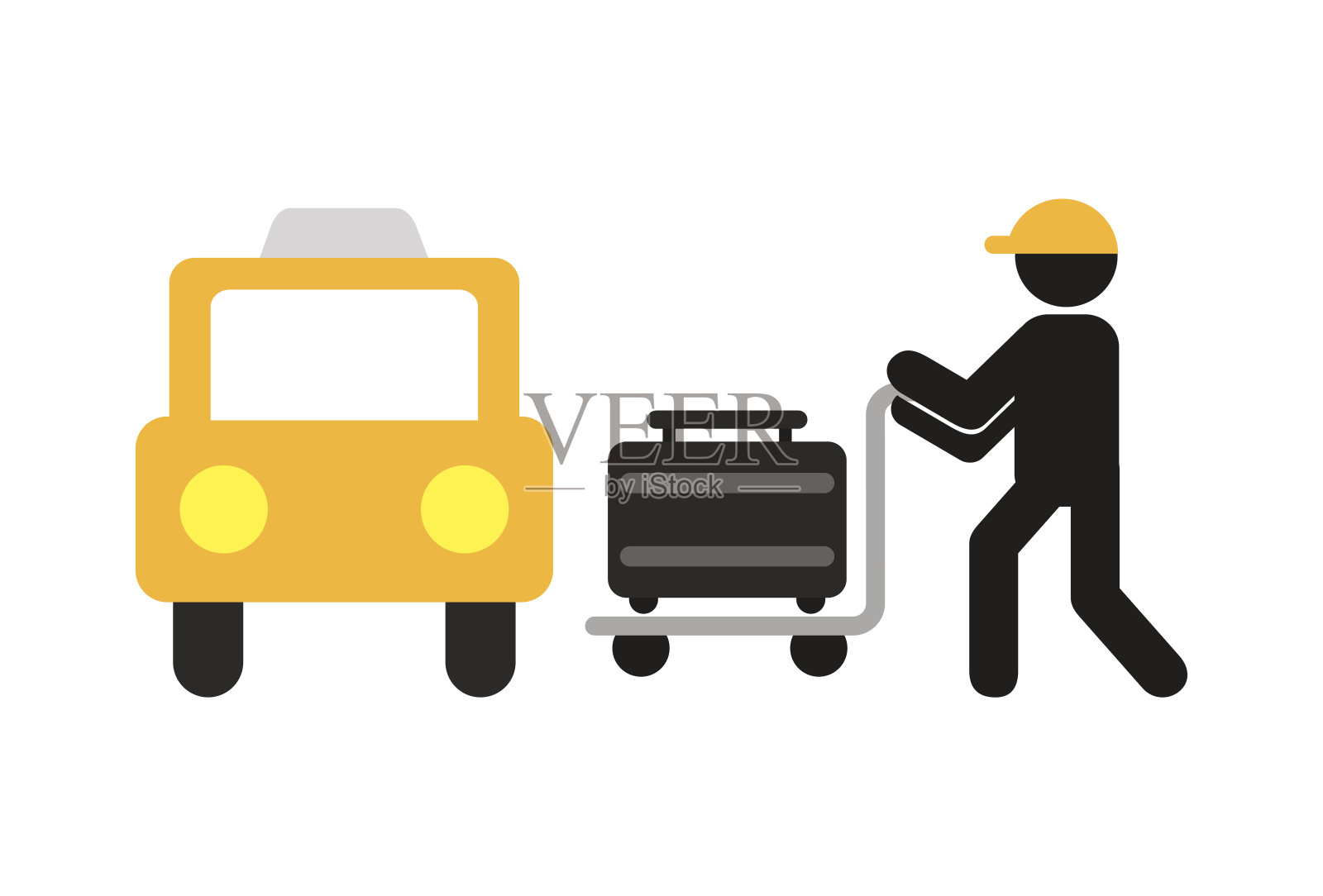 机场航站楼插画图片素材