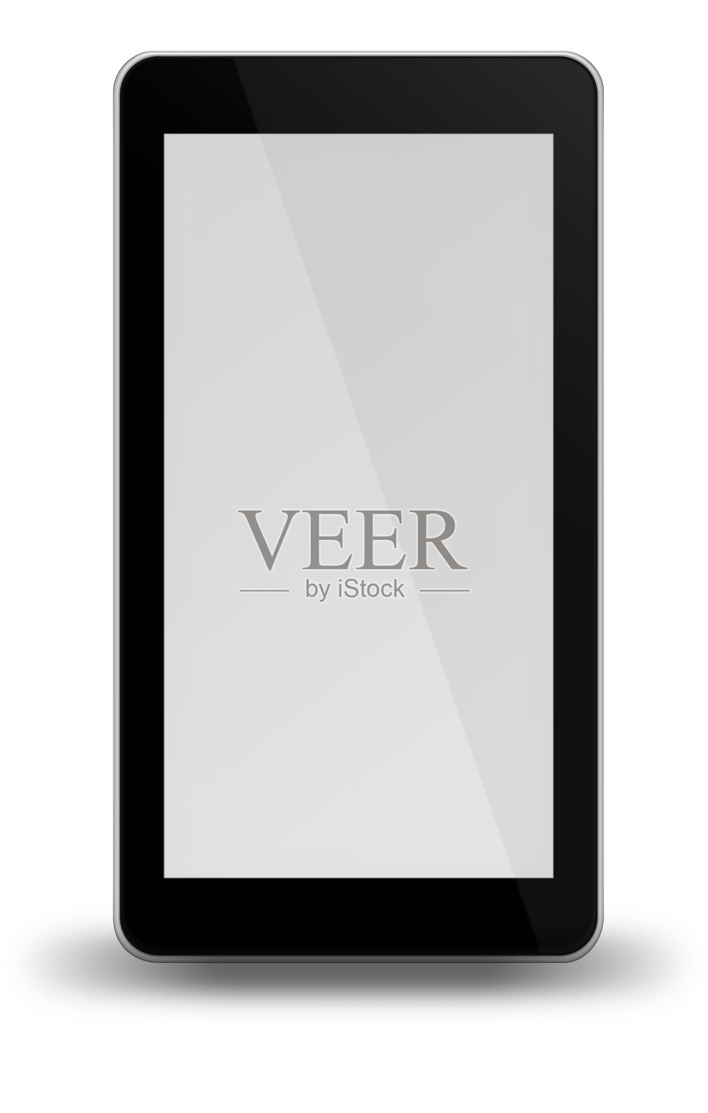 智能手机孤立在白色背景。照片摄影图片