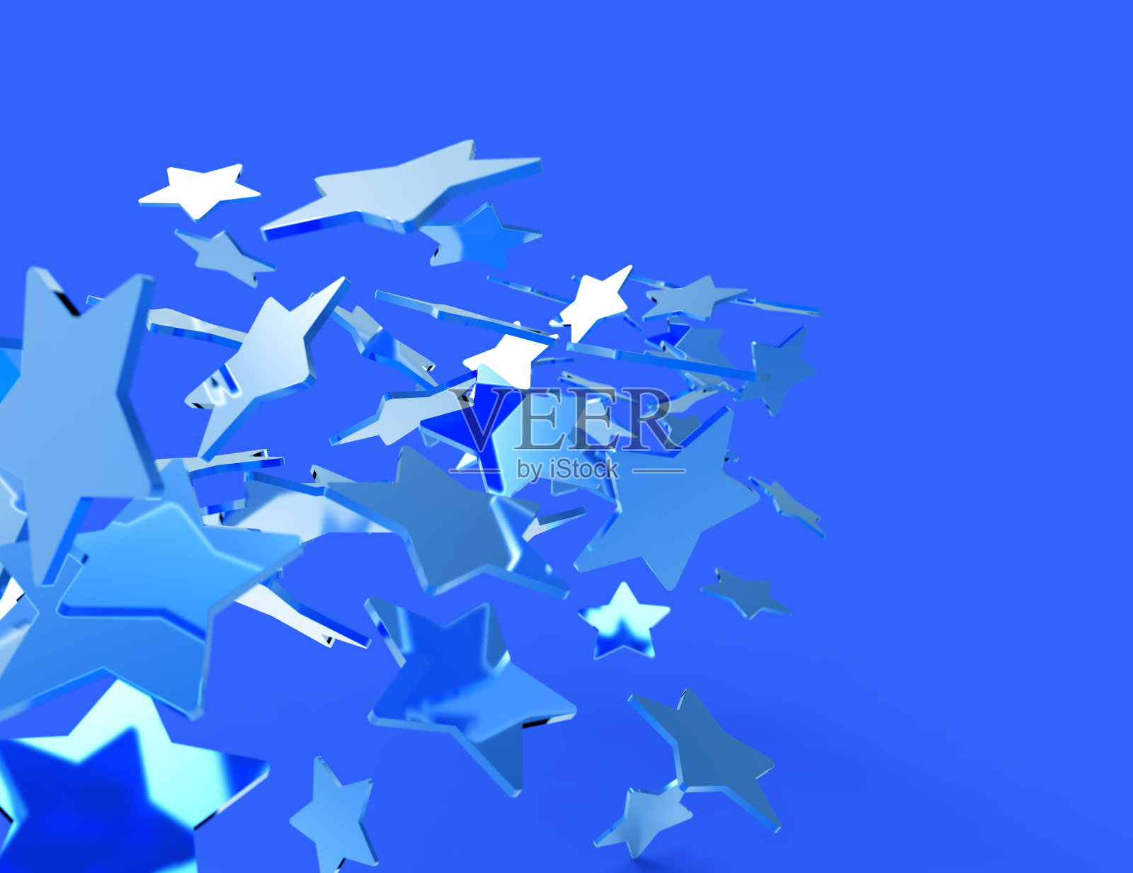 蓝色的星星照片摄影图片