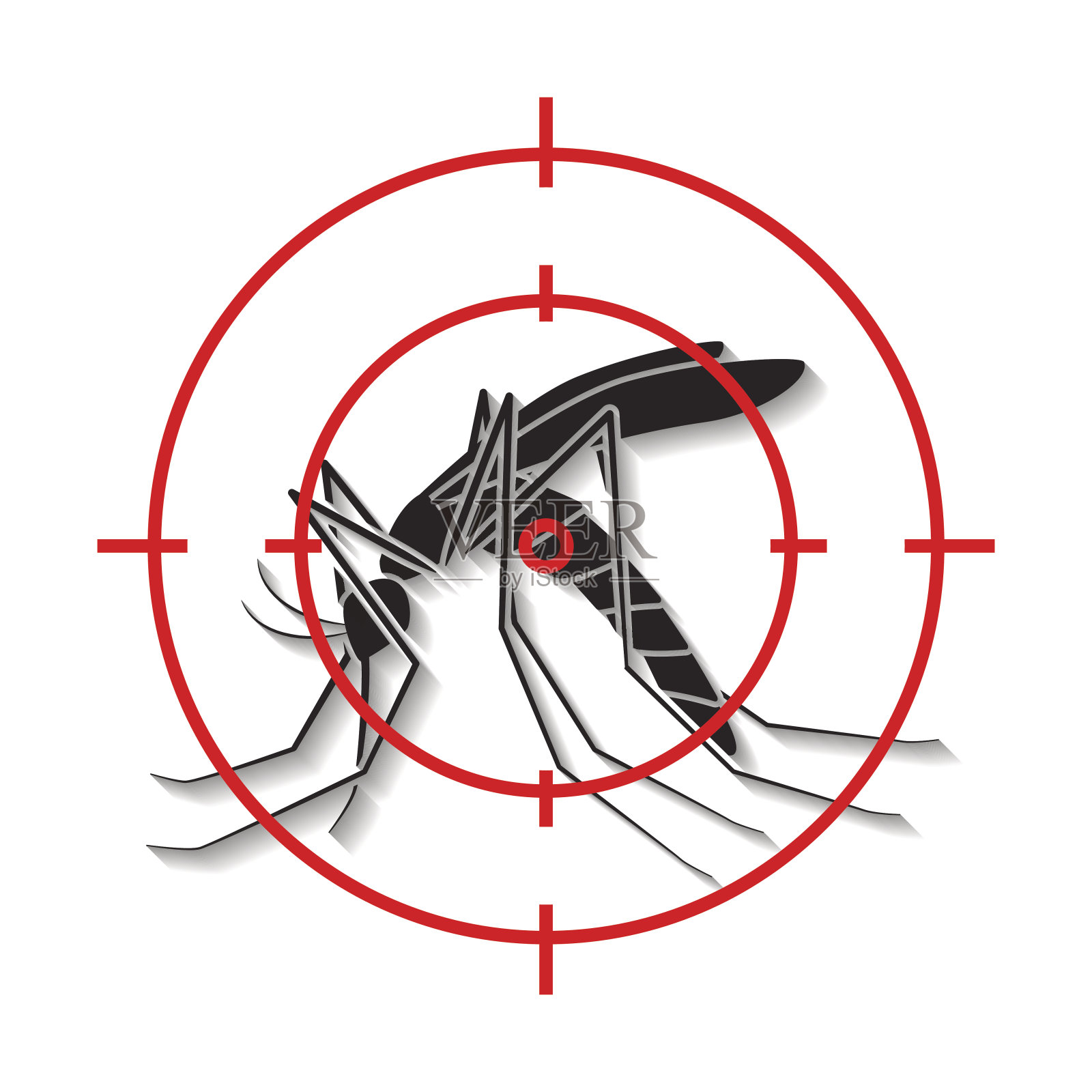 蚊子,标志插画图片素材