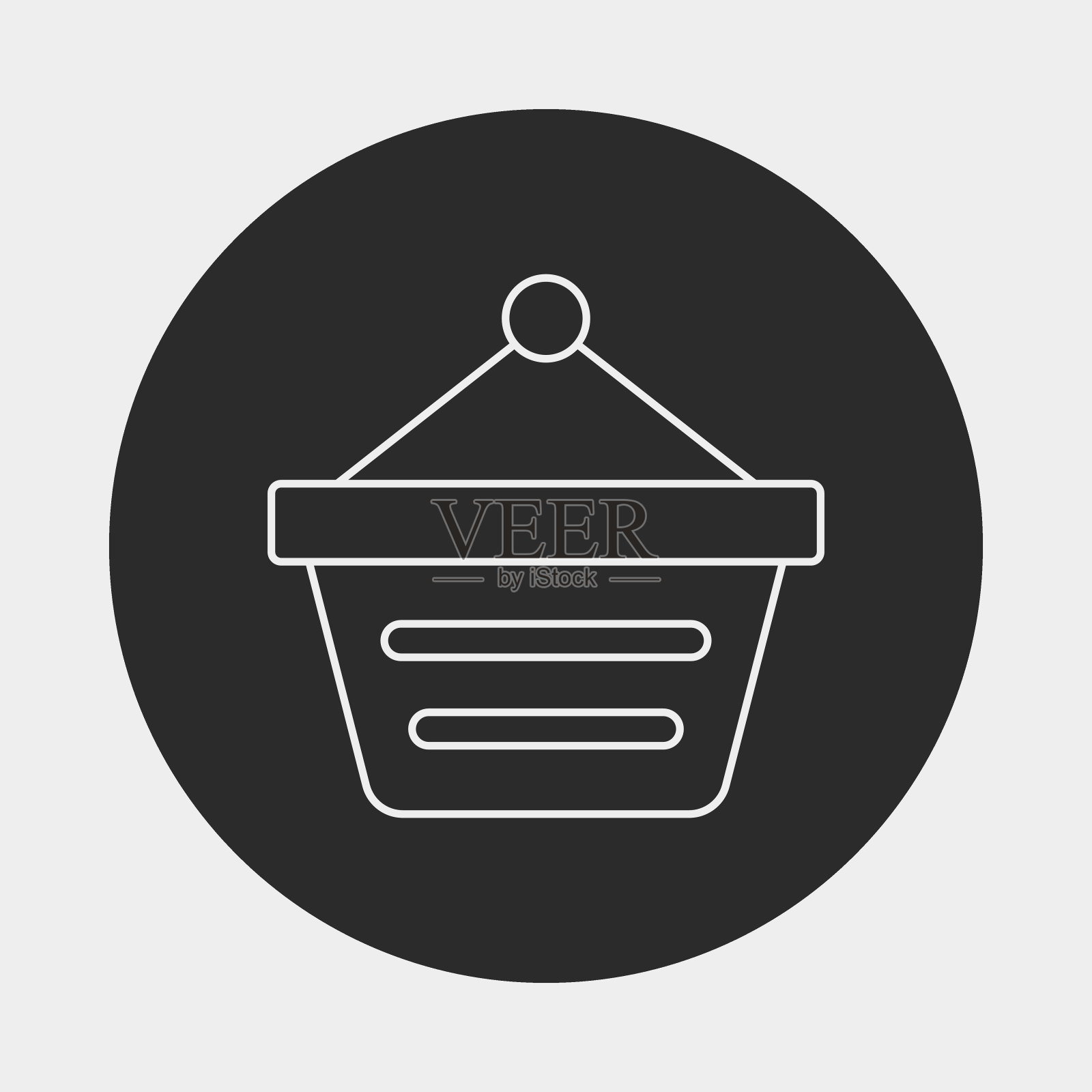 Web购物车线图标图标素材