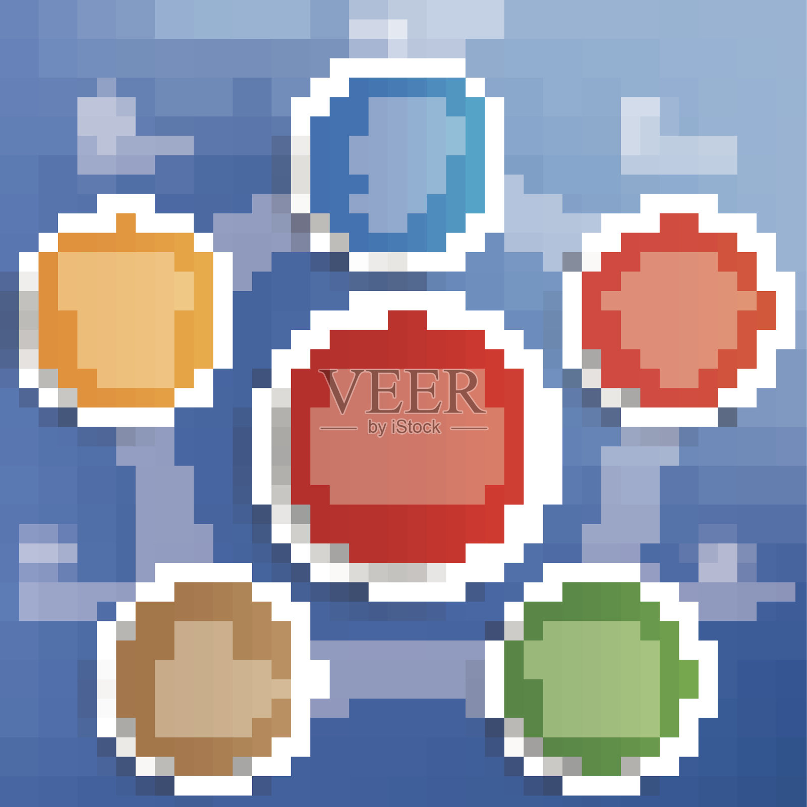 食品饮料概念信息平面设计，洁净向量插画图片素材