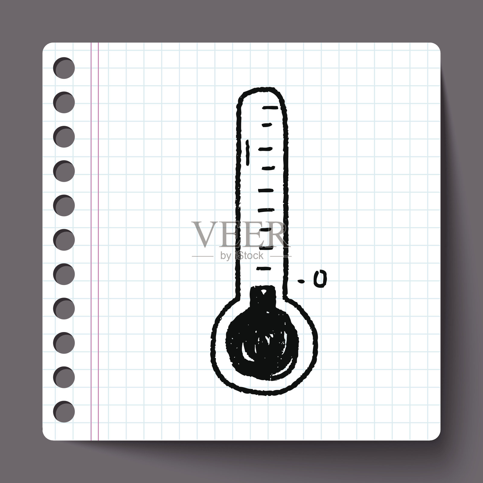 冰冻的涂鸦插画图片素材