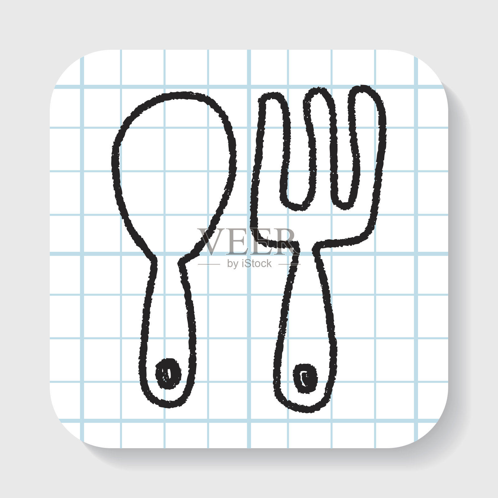 餐具涂鸦画插画图片素材