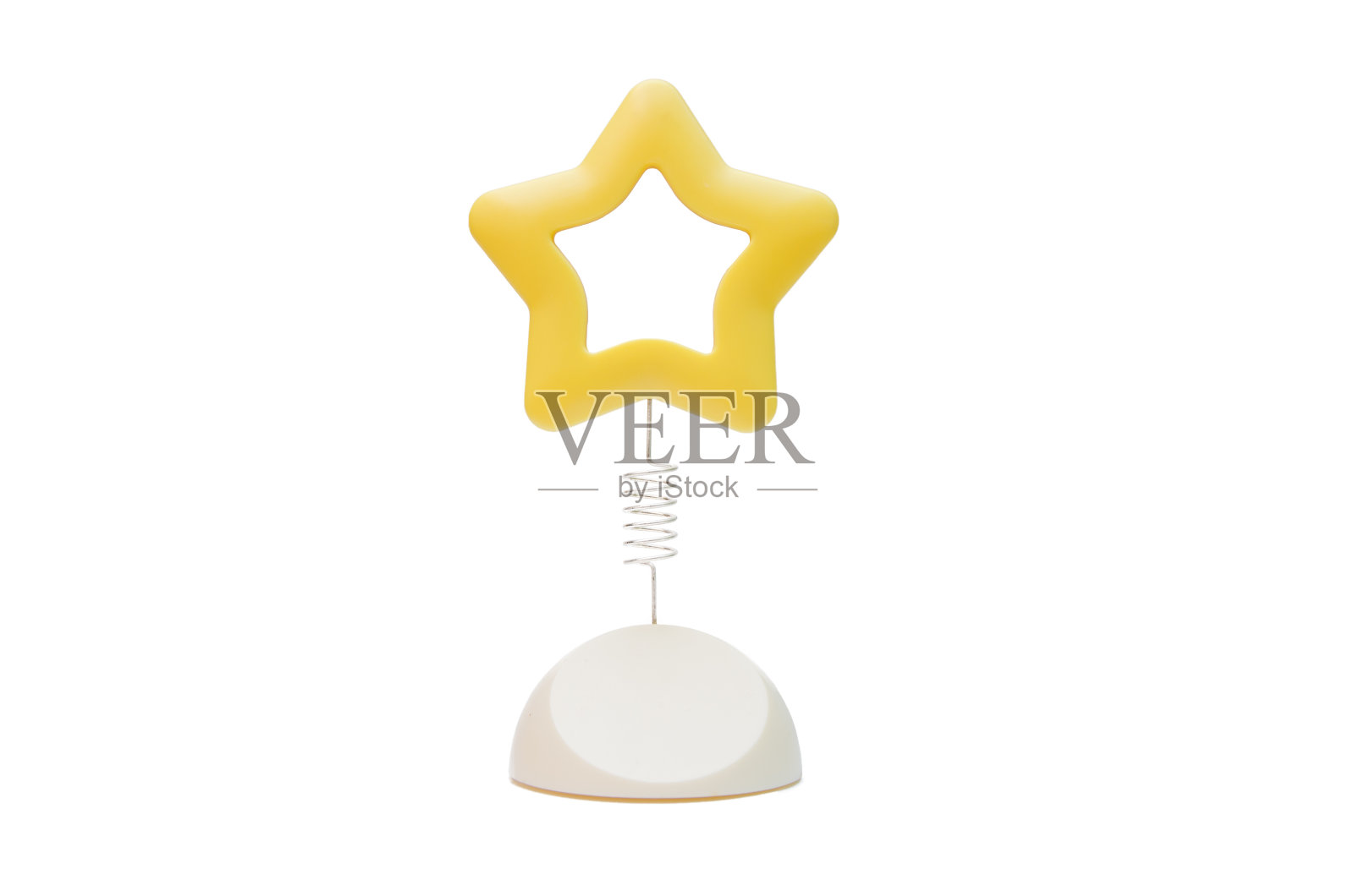 空白当代桌面相框星形孤立在白色照片摄影图片