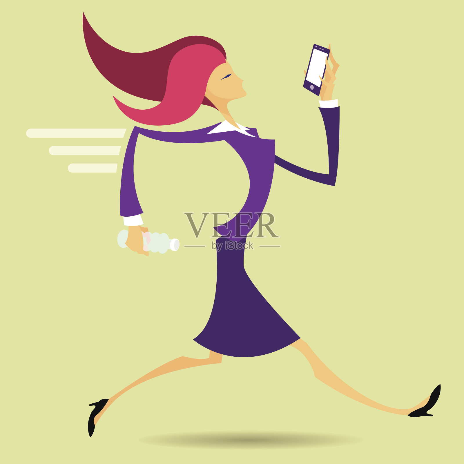 商业女性插画图片素材