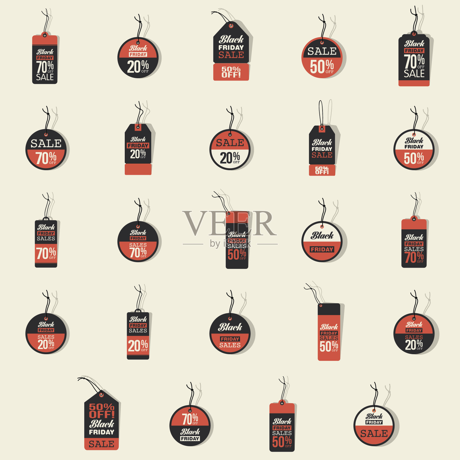 黑色星期五设计元素图片