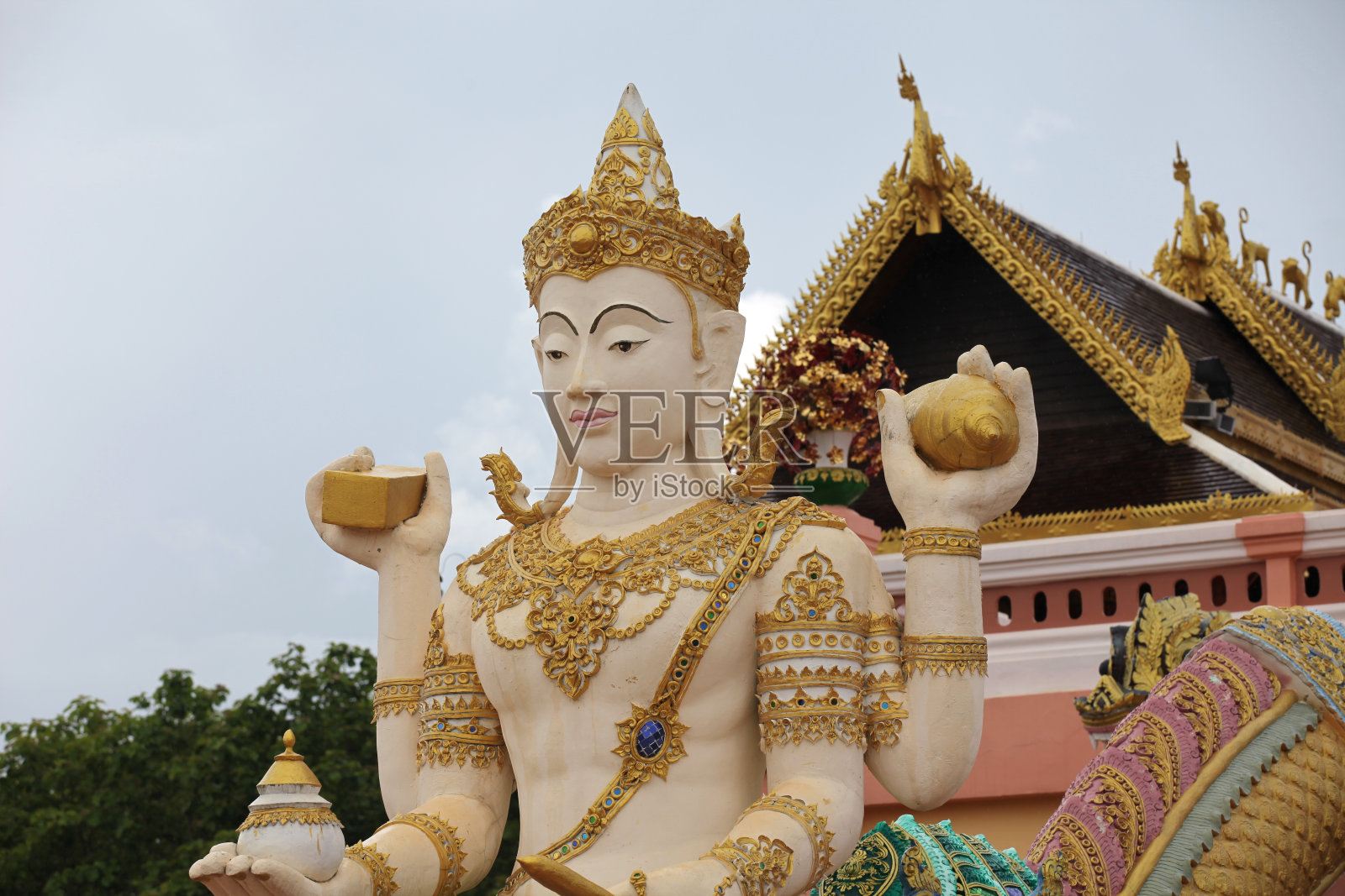 雕塑，建筑和佛教的象征，泰国照片摄影图片