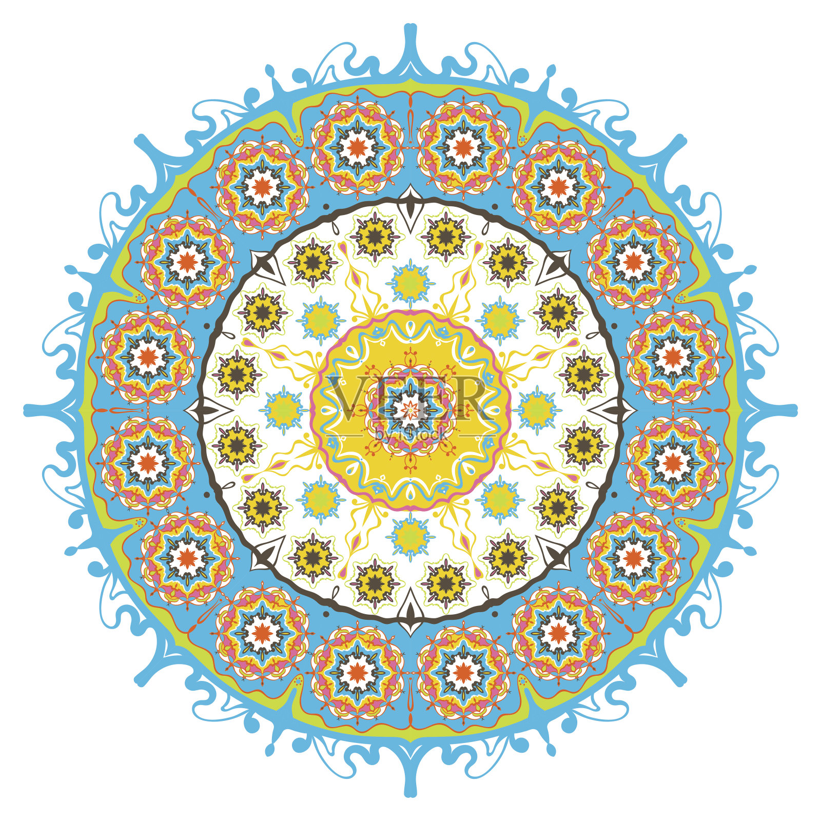 圆向量点缀。插画图片素材