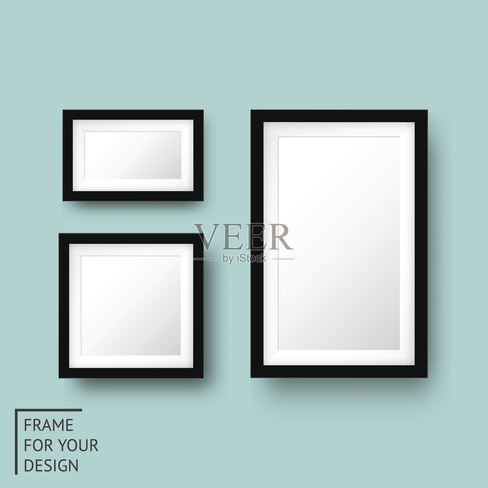 现实的相框插画图片素材