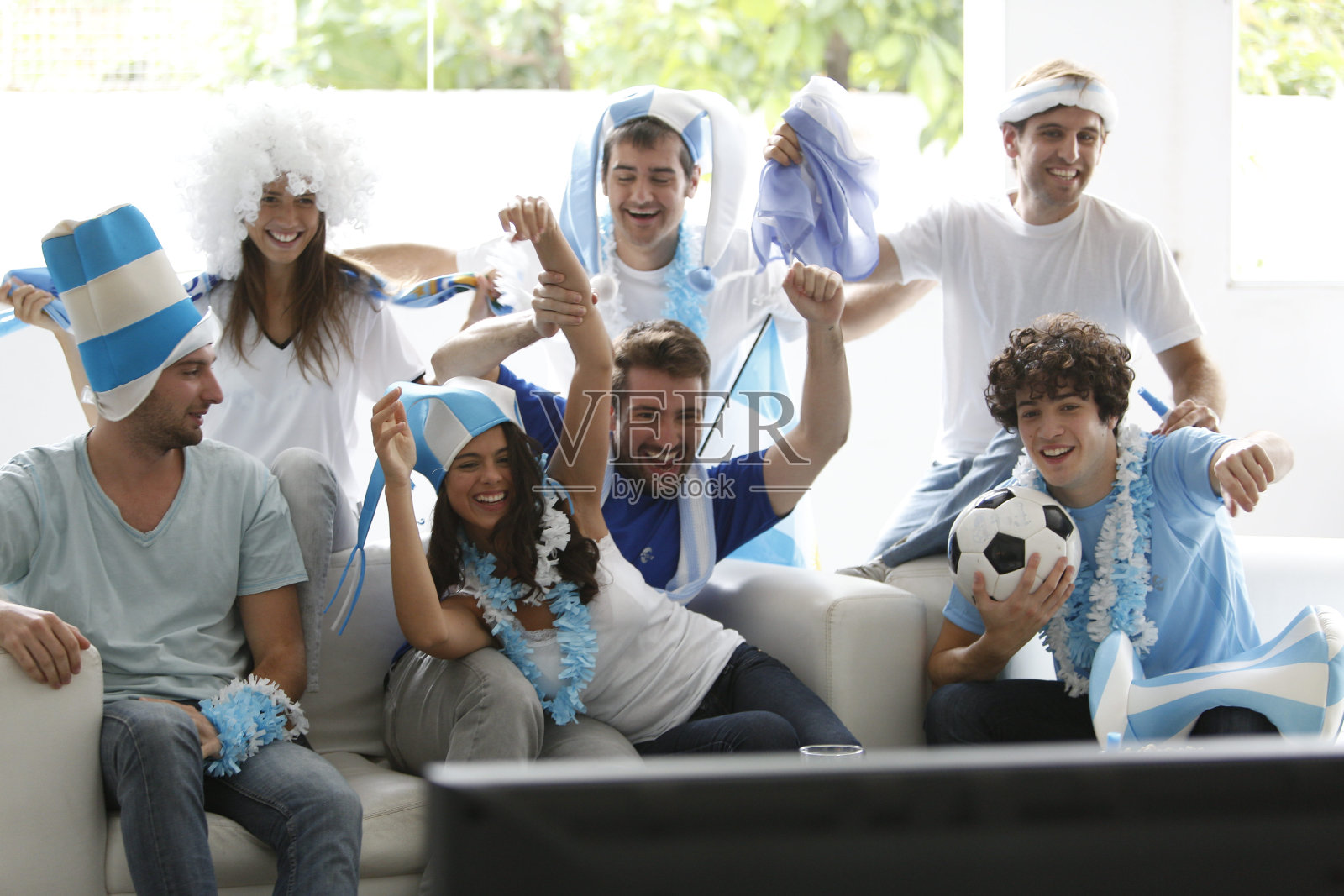 阿根廷球迷照片摄影图片