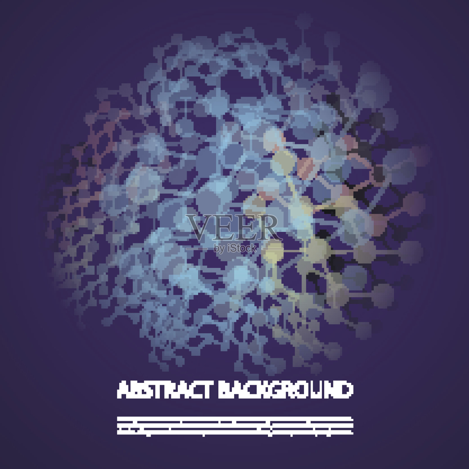 连接-抽象网格背景插画图片素材